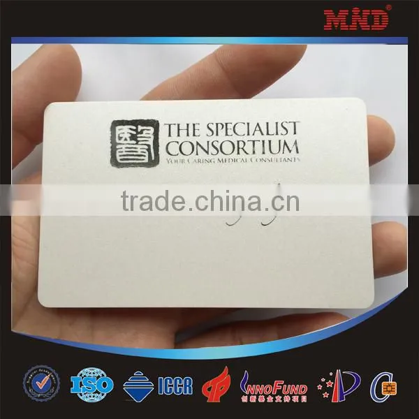 MDC16 environmental Customized size inkjet hermal printing 125khz blank plastic LF id card with TK4100 T55TT EM4100 chips