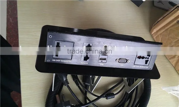 BW-T650 Office Furniture Aluminum Pop Up Desk Socket Panel/Conference Table Power Outlet