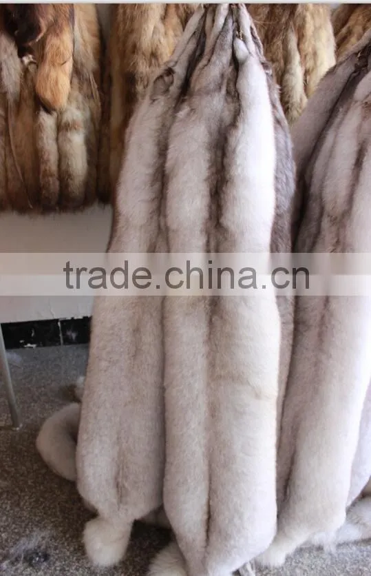 High fashion Real White Fox Fur Wholepieces Skin and Fur