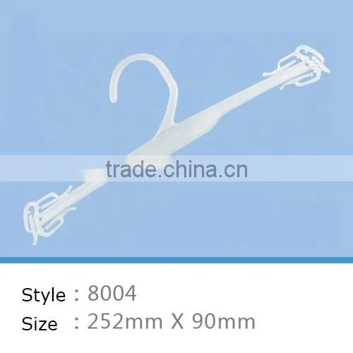 wholesale fashion design plastic clothes hanger for underwear and bra