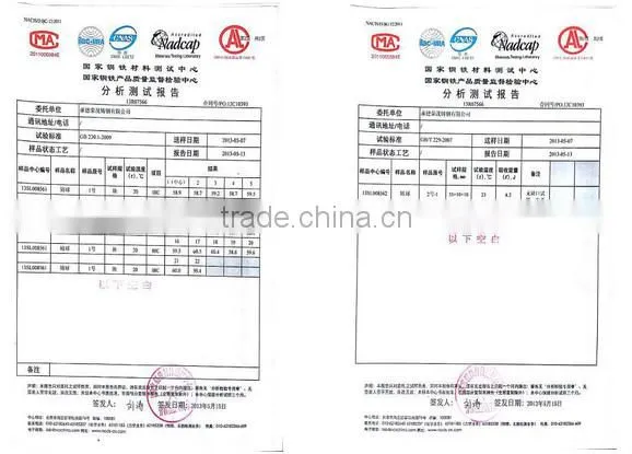 High hardness forged steel ball for ball mill