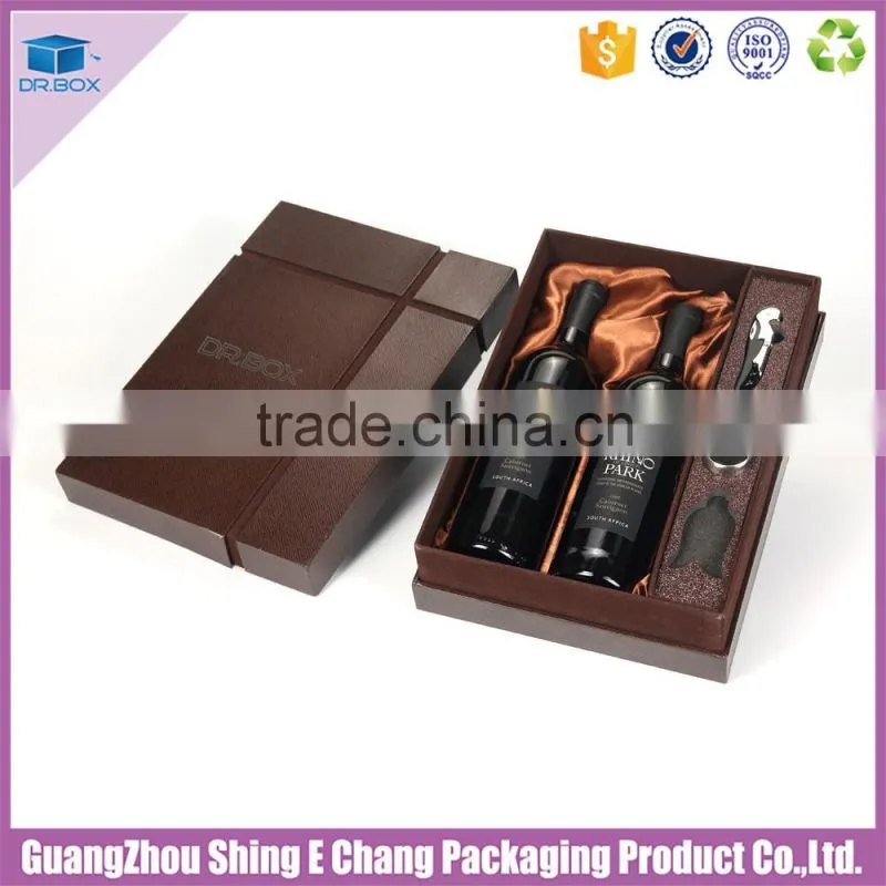 Wholesale China rigid paper wine packaging hat box,wine hat box