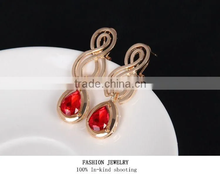 France Imitation Diamond Fake Gold Young Girls Gold Plated Fashion Jewelry Sets