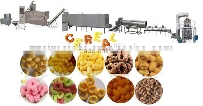 (Skype/Wechat: hnlily07) Double Screws Snacks Food Extrusion Machine