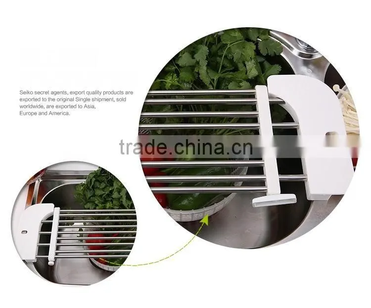 S/S+ABS 18*46*2 KITCHEN SINK DISH DRAINER