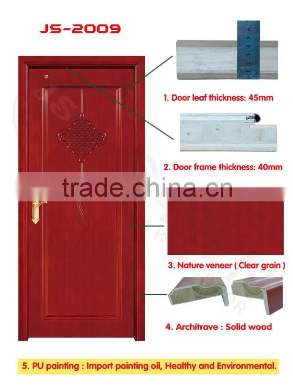 economic simple design wooden a60 fire rated door