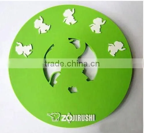 High quality soft pvc animal printing coaster