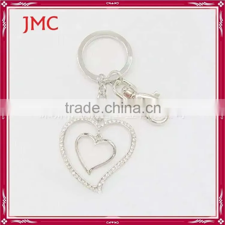 Alibaba china supplier Various color 30mm keyring custom shape keychain