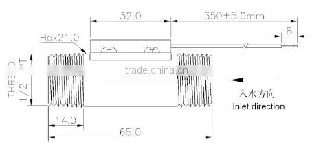 1/2 NPT thread Magnetic Flow switch
