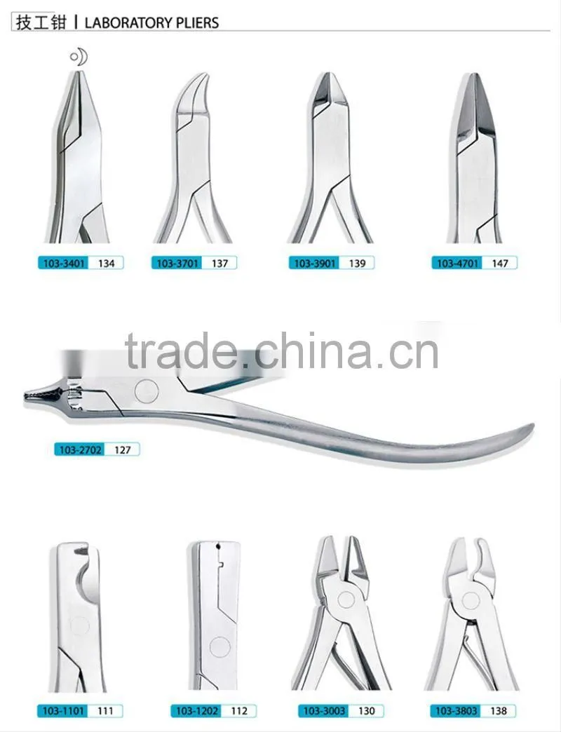 Laboratory pliers dental instrument for dental use dental wax carving instrument