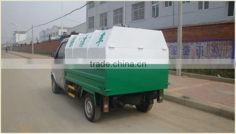 Dongfeng mini garbage container truck