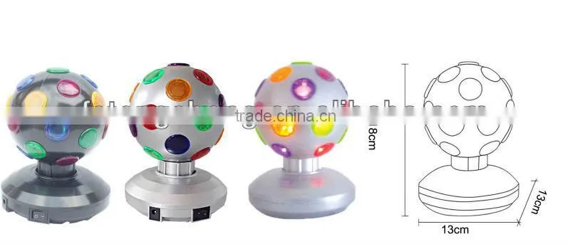 High quality 360 degree spining small disco ball light in silver color