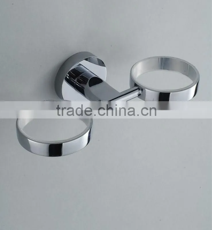 bathroom double glass holder