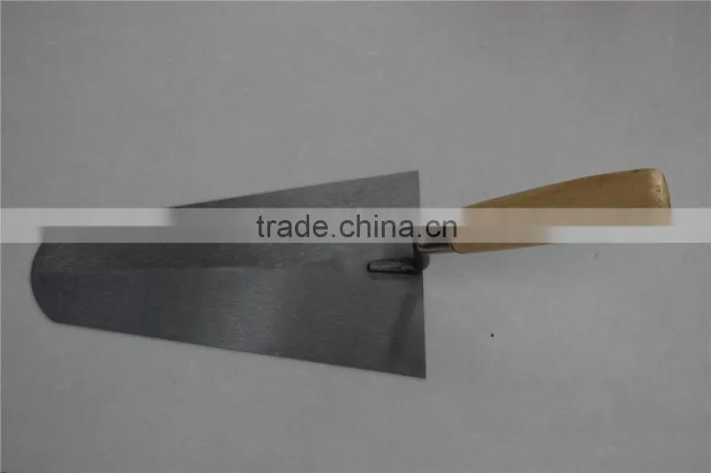 wooden hand trowel /carbon steel blade bricklaying trowel