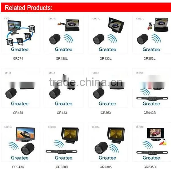 car rearview camera system for bus/truck rearview 4-CH inputs 4 CCD camera