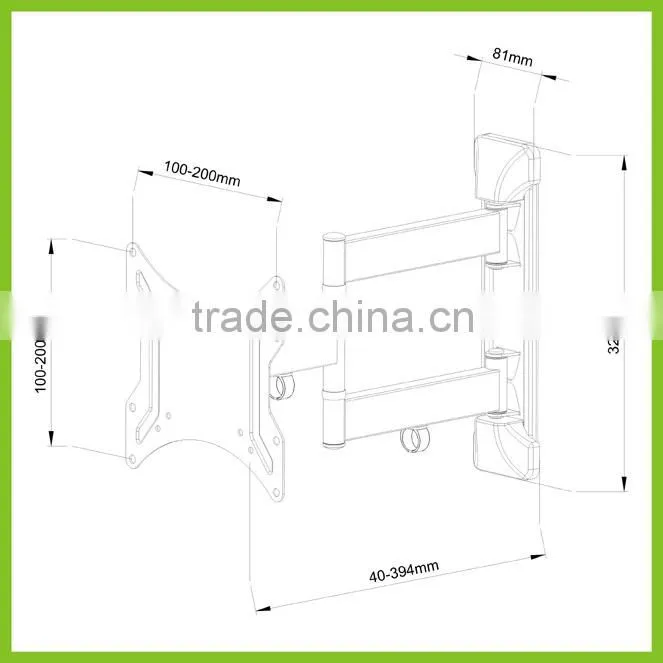 PLB170S-SW VESA 200x200 Adjustable Slim LED TV Wall Mounts