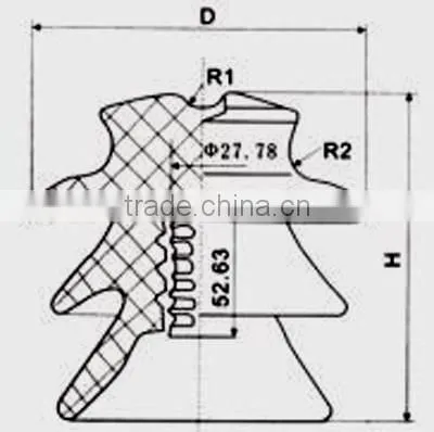 Factory sale!! P-20-D pin type electrical porcelian for high voltage insulator