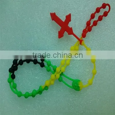 Hot sales charming new style giveaway promotional colorful bead silicone necklace,silicone baby teething necklace wholesale