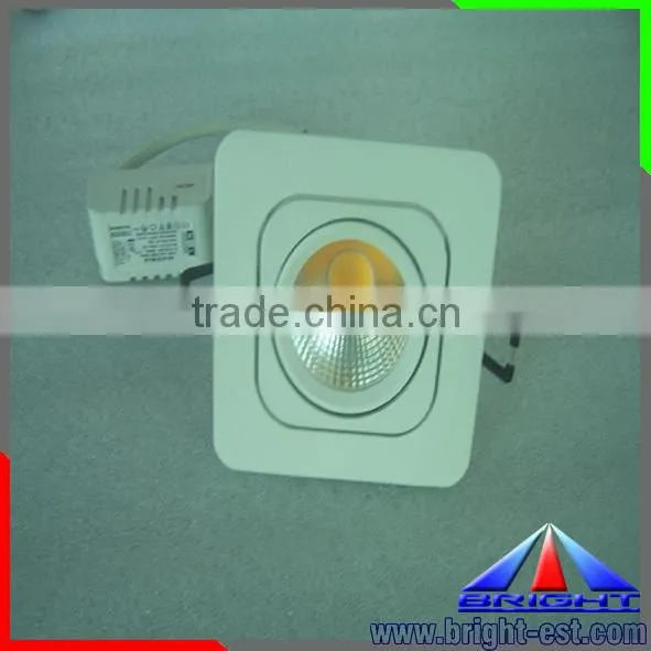 Square style COB led ceiling light 5w 7w,Square COB Downlight
