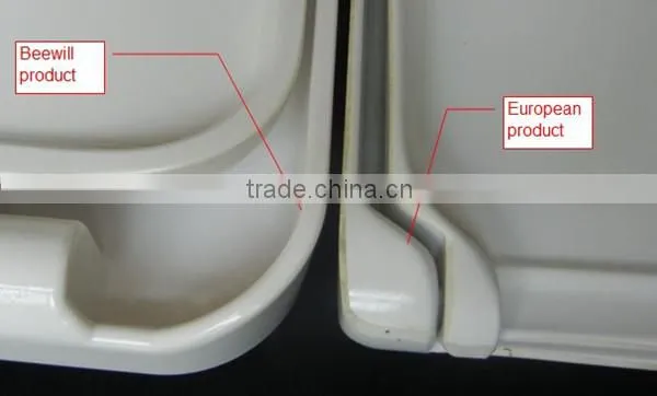 Stainless steel hinge duroplast toilet seat ring only wihout lid for disabled