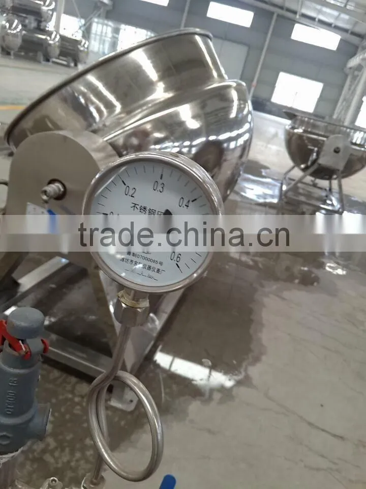 High quality and low price tilting jacketed gas cooking pot
