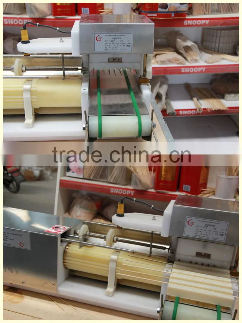 Stainless steel meat kebab machine/Manual skewer machine for sale