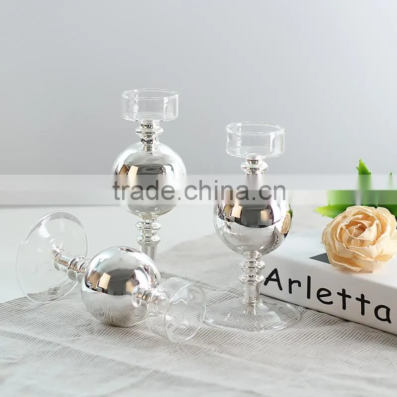 Promotion Cheap glass candle holder