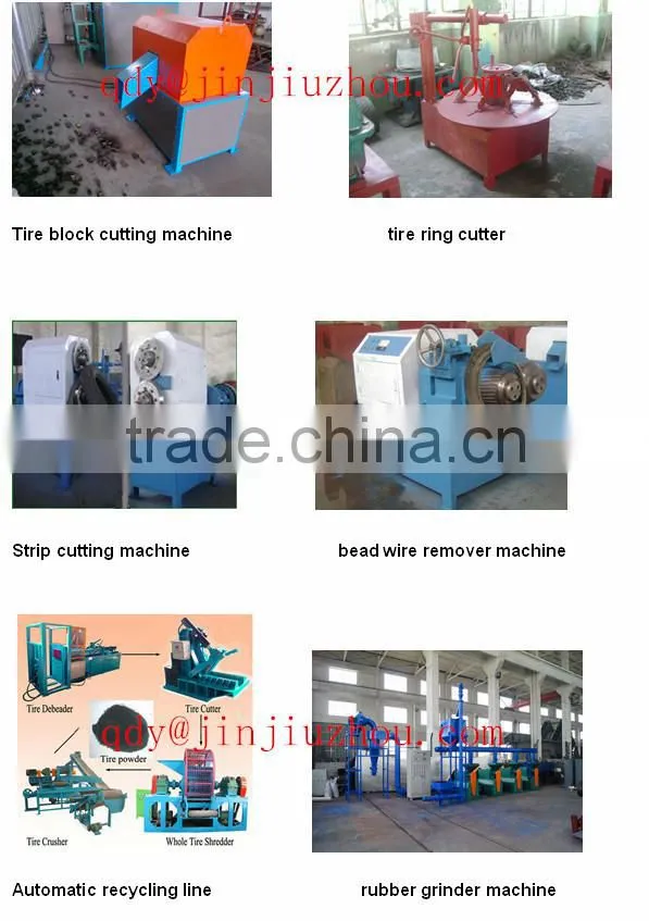 Hot china products waste tire recycling plants with full automatic processing system / used tyre shredder machine