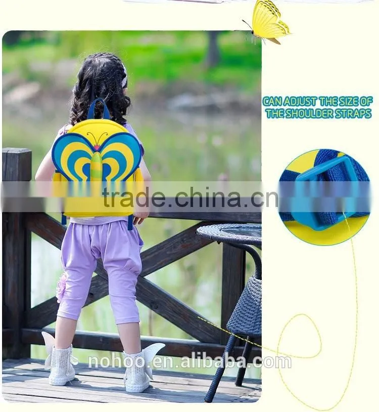 Lovely stylish butterfly images of children school bag kids 3D Animal Backpack