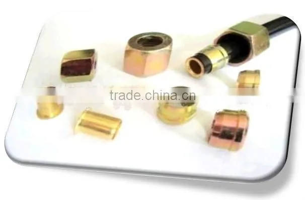 Seven pipce fitting bolts and nuts