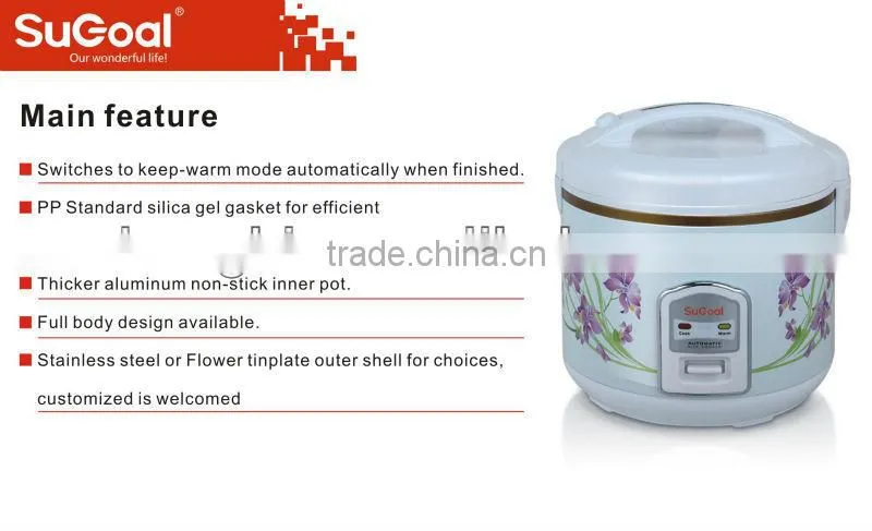 Practical big rice cooker with convenient and fashion