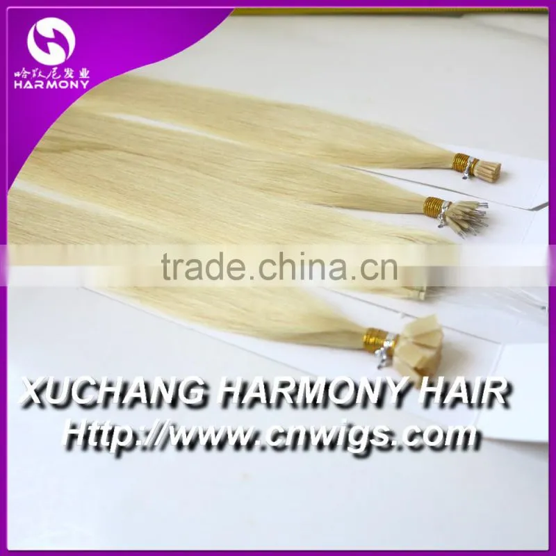 GREAT QUALITY european i tip human hair extension pre bonded