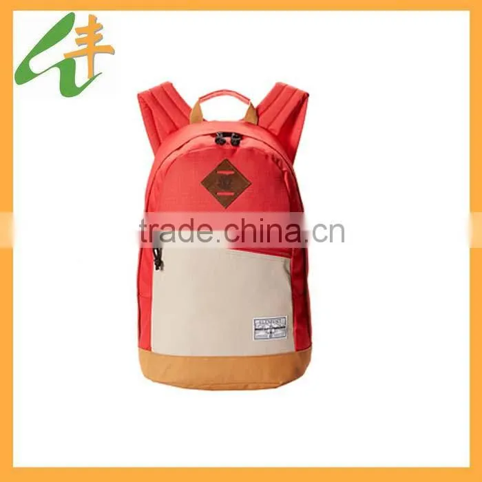 Different patterns cavas hign school backpack wholesale