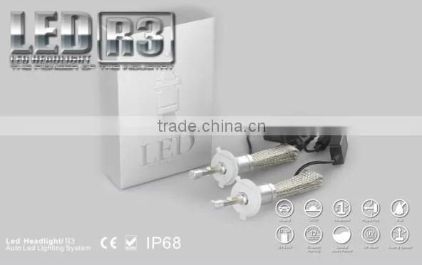 New arrival new generation 12V 4800lm R3 led headlight 40W H4 conversion led headlight bulbs