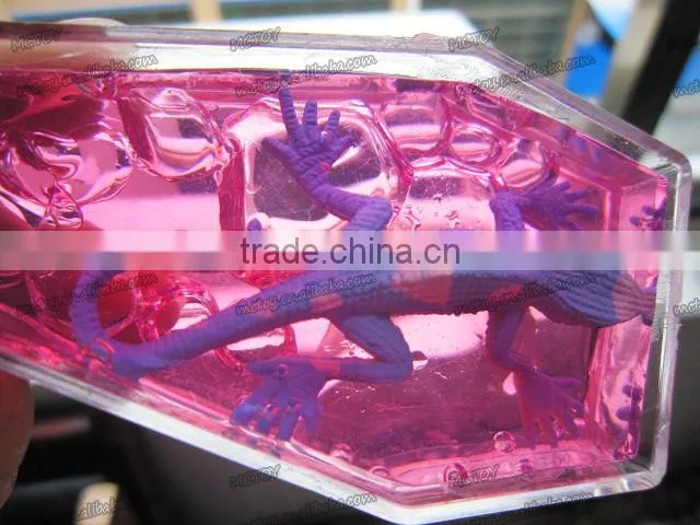 Factory supplier wholesale Crystal Coffin putty with dinosaur frog spider lizard alien 24pcs/box a variety of colors