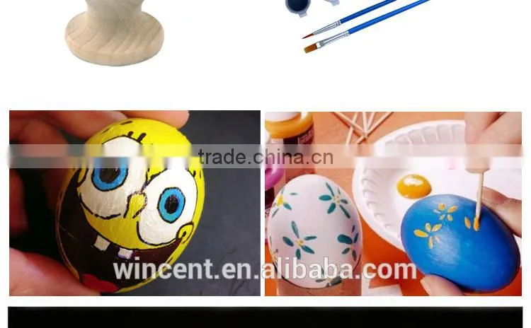 Easter Day DIY Drawing Wooden Egg