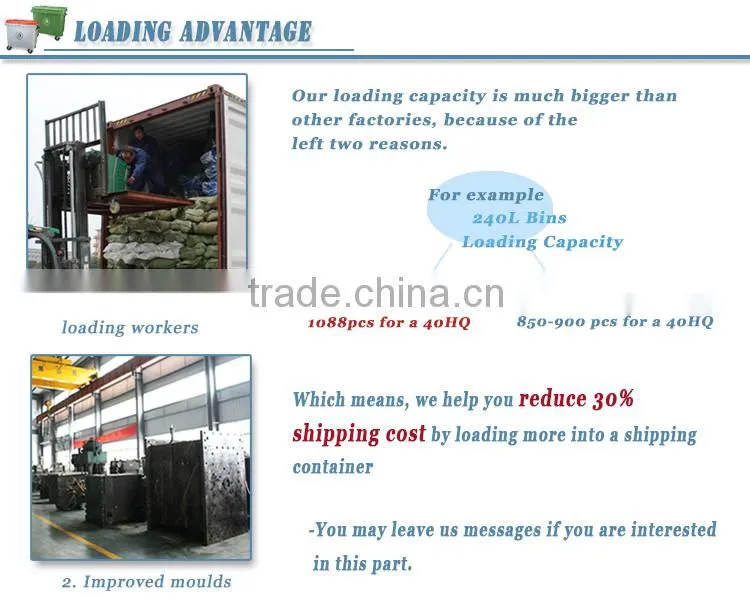 Factory good quality competitive price plastic donation bin