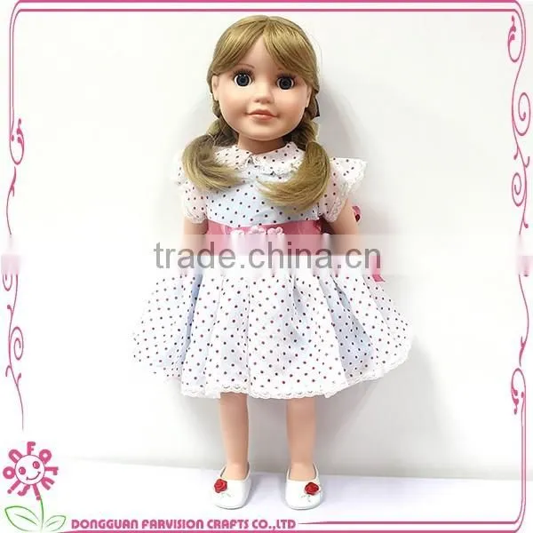 CUTE doll Farvision Girl gift 18 inch stuffed dolls for curly hair