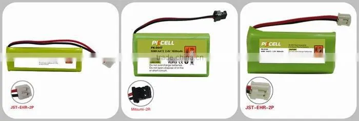 cordless phone of ni-mh battery pack aaa 600mah 3.6v
