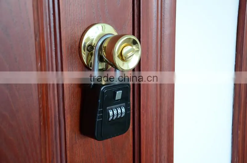 4-Key Lock Box digital Key Style Key Safe, Door Knob Hanging Padlock