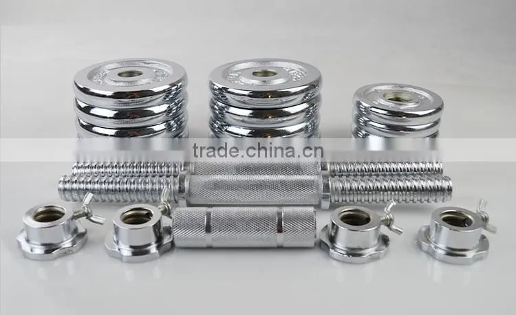 20lb 25lb 30lb Steel Chromed Adjustable dumbbell set