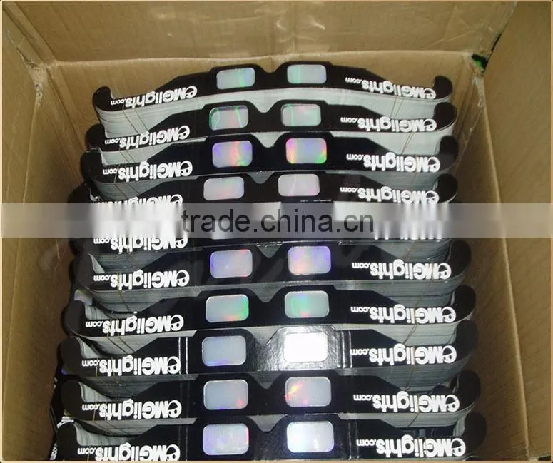 3D paper diffraction sunglasses, paper fireworks sunglasses