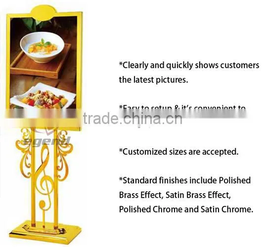 Hotel lobby Standing Sign Holder in Guangzhou