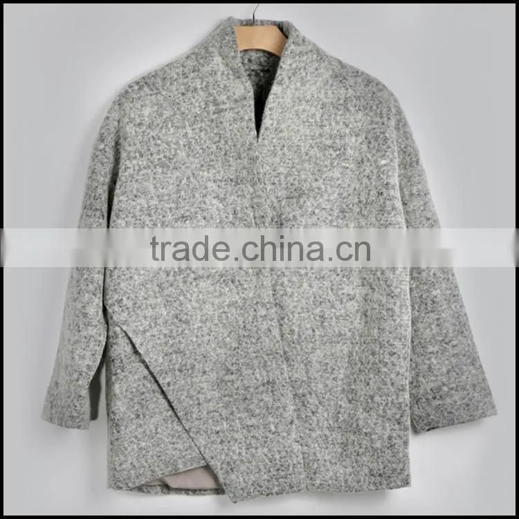 Oem Wholesale Cheap Custom Fashion Women Coat No Zipper Hoodie Parka Overcoat Jacket