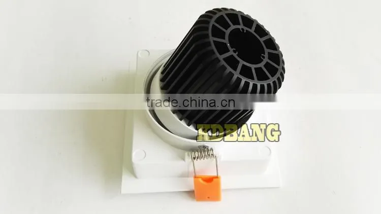 Square spotlight ip44 3 inch 12w cob led downlight for 3 years warranty