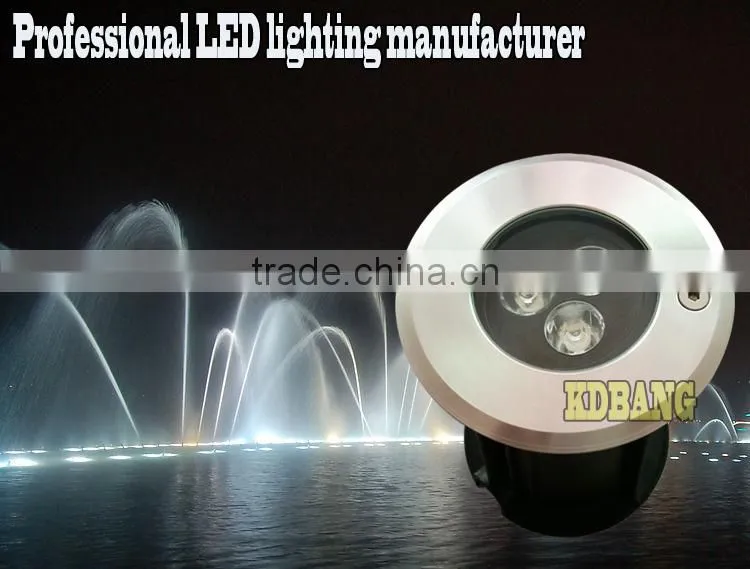 High power 3w waterproof ip68 pool waterfall led light