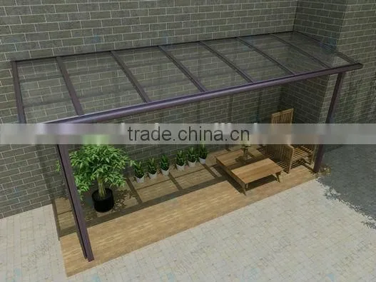 Polycarbonate rain canopy awning for window awning shelter or door canopy or carport