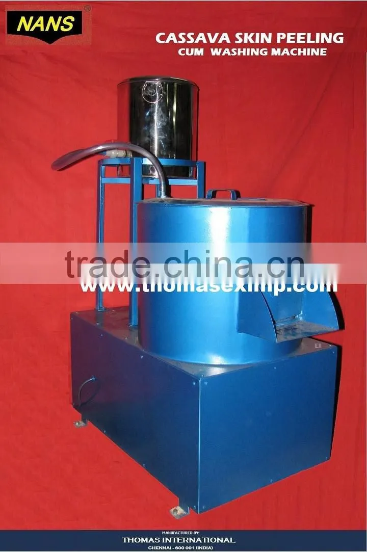 cassava skin peeler cum washer model CP nans brand