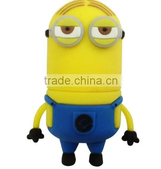 Newest! custom pvc wholesale cute cartoon usb flash drive