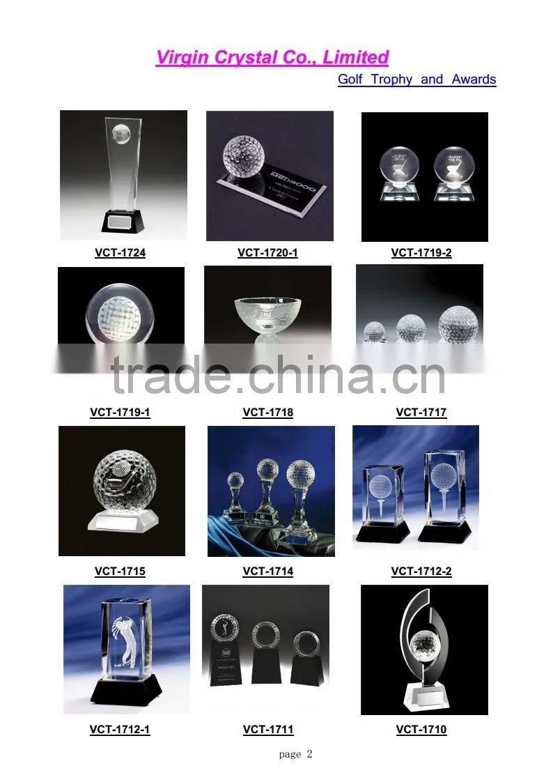 Fashion Crystal Golf Ball For Golf Match Souvenir